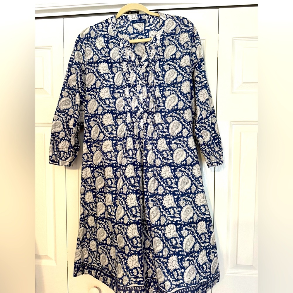 Laplage, Beaufort designer size large block print dress